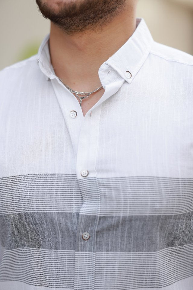 Erkek Desenli Kısa Kollu Gömlek