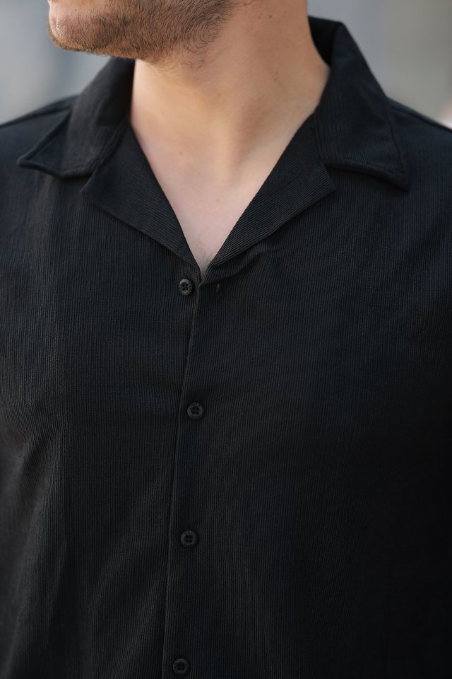 Erkek Kadife Dokulu Uzun Kollu Gömlek