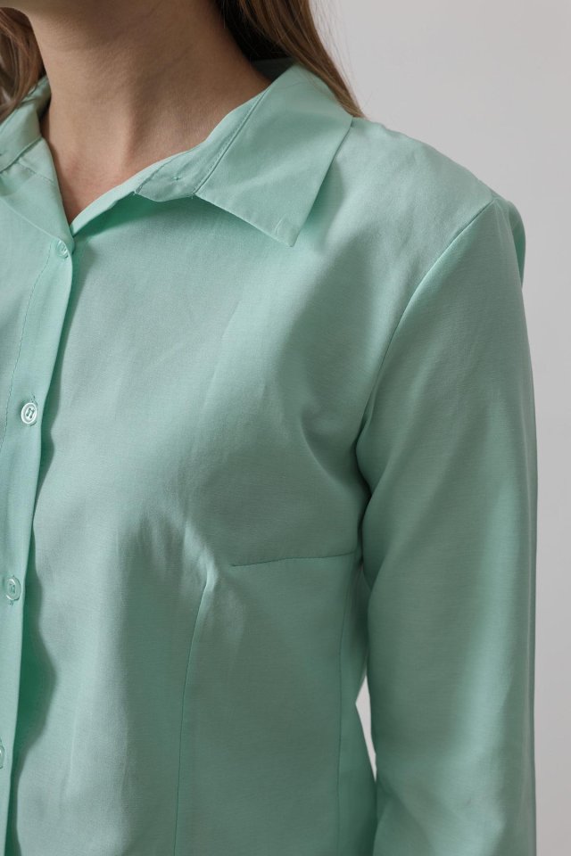 Basic Gömlek - Mint