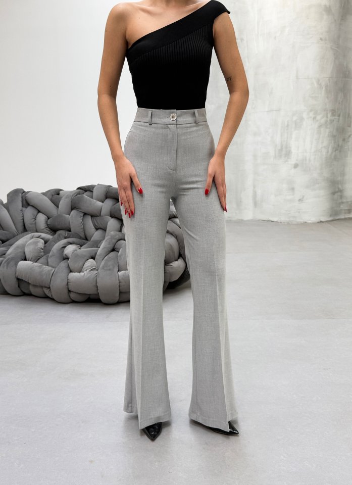 230 Gr Poly Viscose Full Lycra İspanyol Paça Pantolon