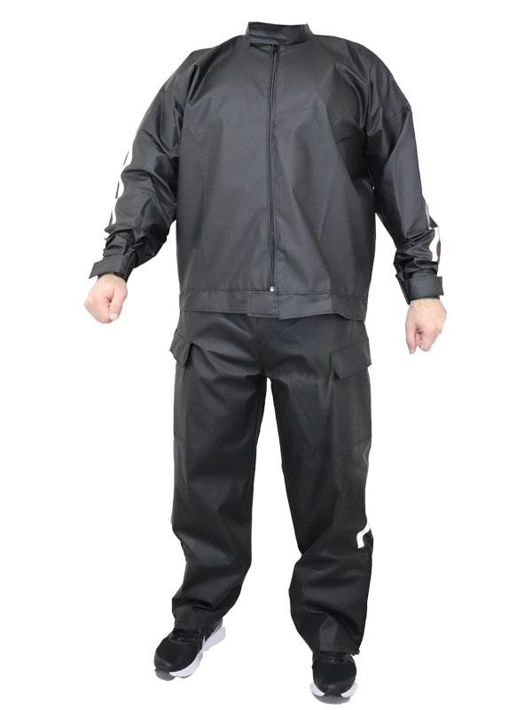 Yağmurluk Takım (Bahçıvan Tipi Askılı Pantolon Ve Mont) - Siyah