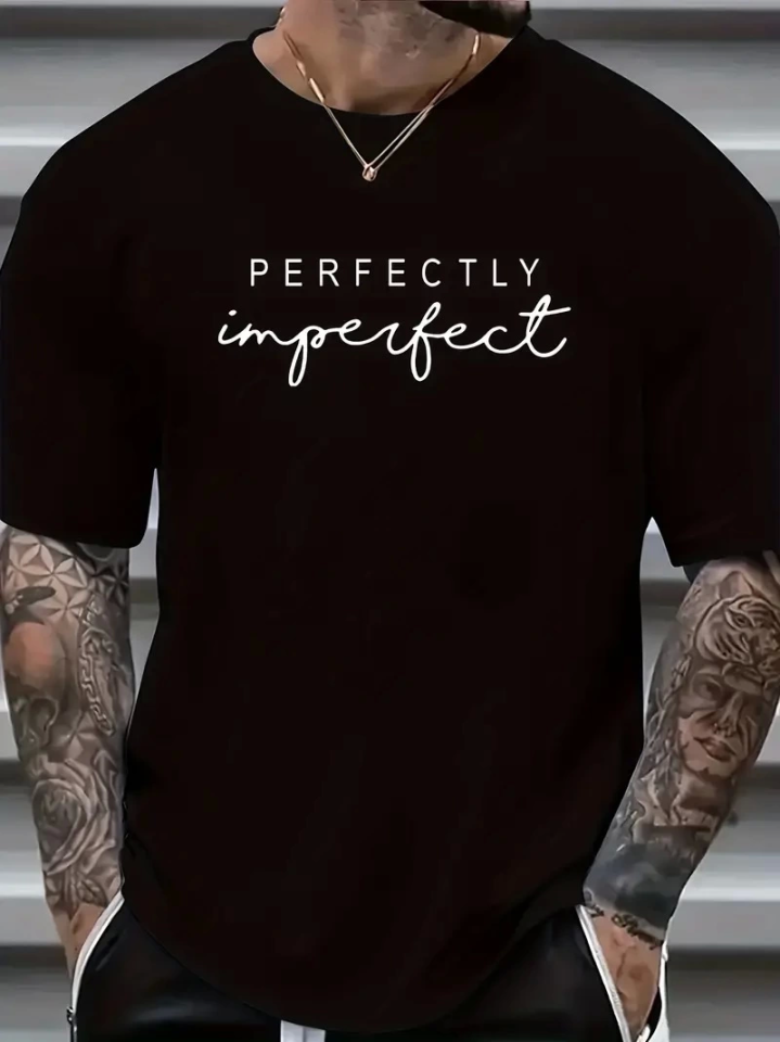 Erkekler Için PERFECTLY Günlük Tişört - Siyah