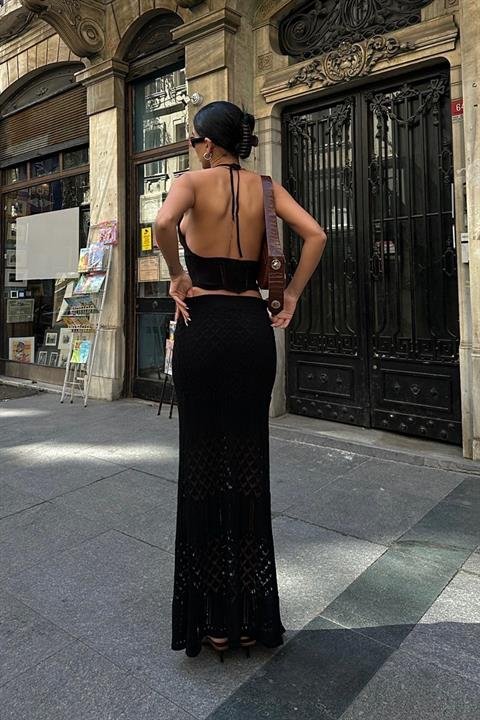 Adela Kroşe Etek Takım 9504-01