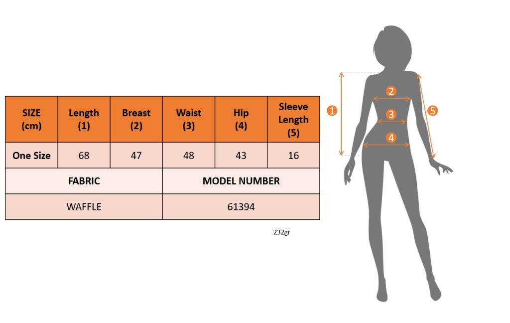 Kadın Kısa Kollu V Yakalı Düğmeli Waffle Bluz