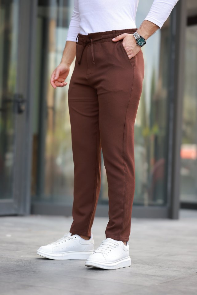 Erkek Beli Bağcıklı Jogger Pantolon