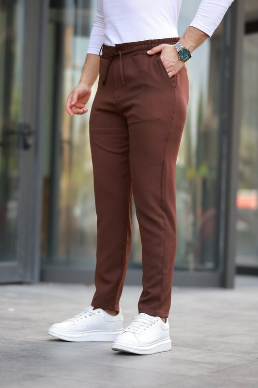Erkek Beli Bağcıklı Jogger Pantolon