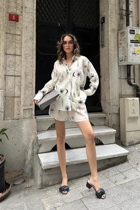 Lauren Desenli Keten Takım 9805-0025