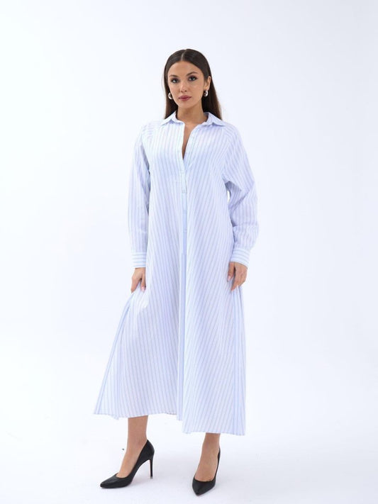 5857 ELBİSE-ATLANTA ÇİZGİLİ