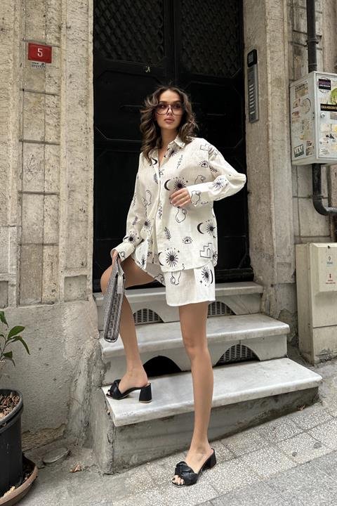 Lauren Desenli Keten Takım 9805-0025