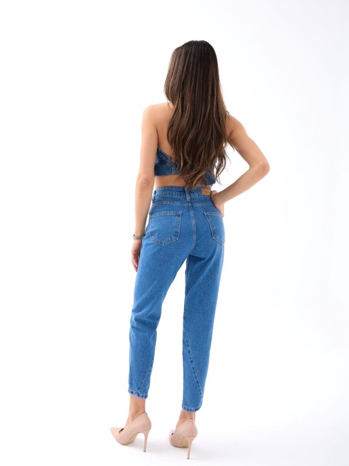 5682 KOT PANTOLON-KOYU MAVİ