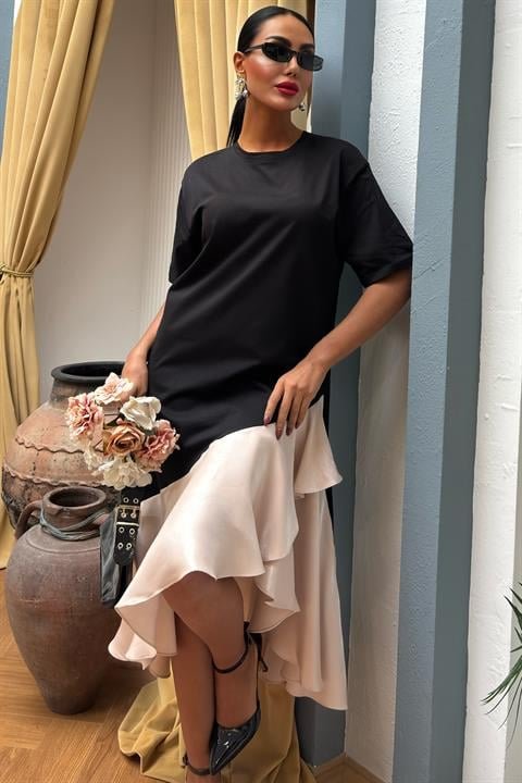 Volanlı Süprem Elbise 2864