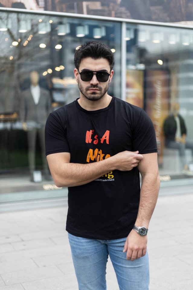 Erkek It Is A Mike Thing Baskılı Erkek T-shirt