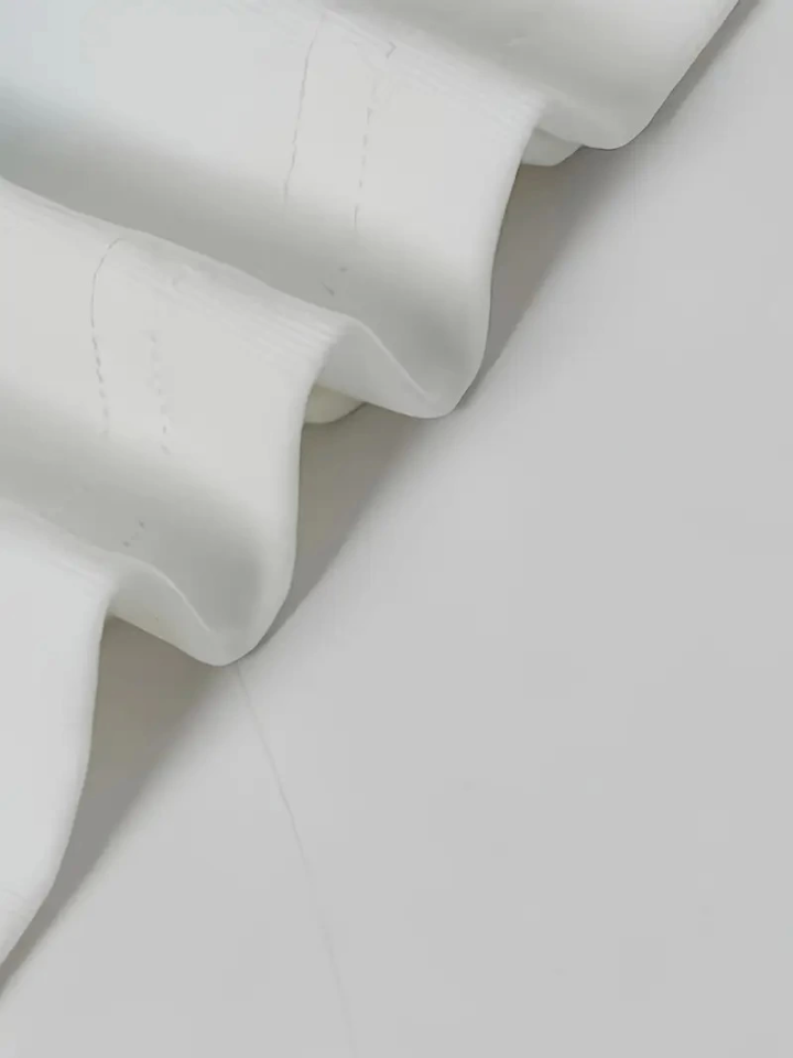 Baskılı Oversize Bisiklet Yaka T-shirt - Beyaz