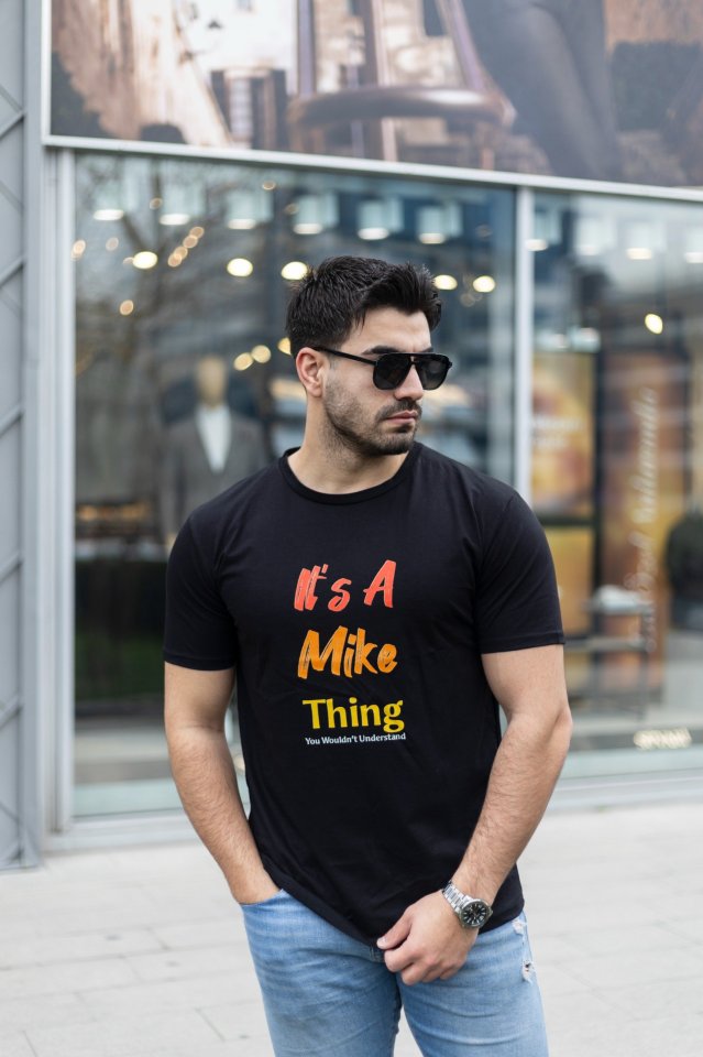 Erkek It Is A Mike Thing Baskılı Erkek T-shirt