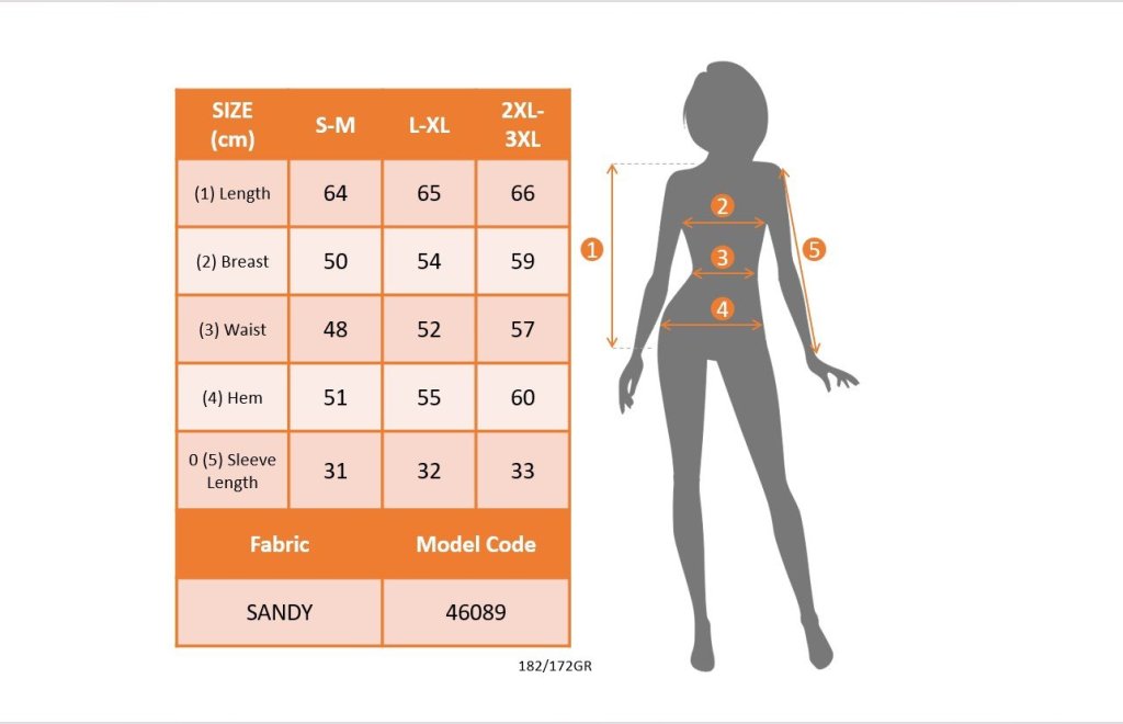 Kadın Kısa Kollu Yakalı Uzun Sandy Bluz