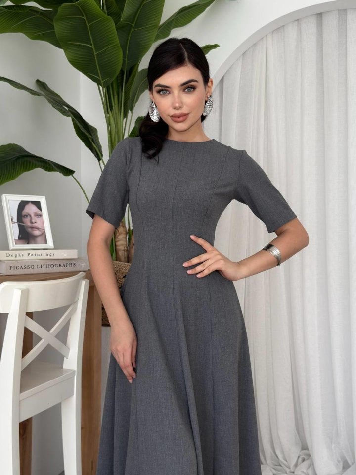 Wera Pliseli Midi Elbise