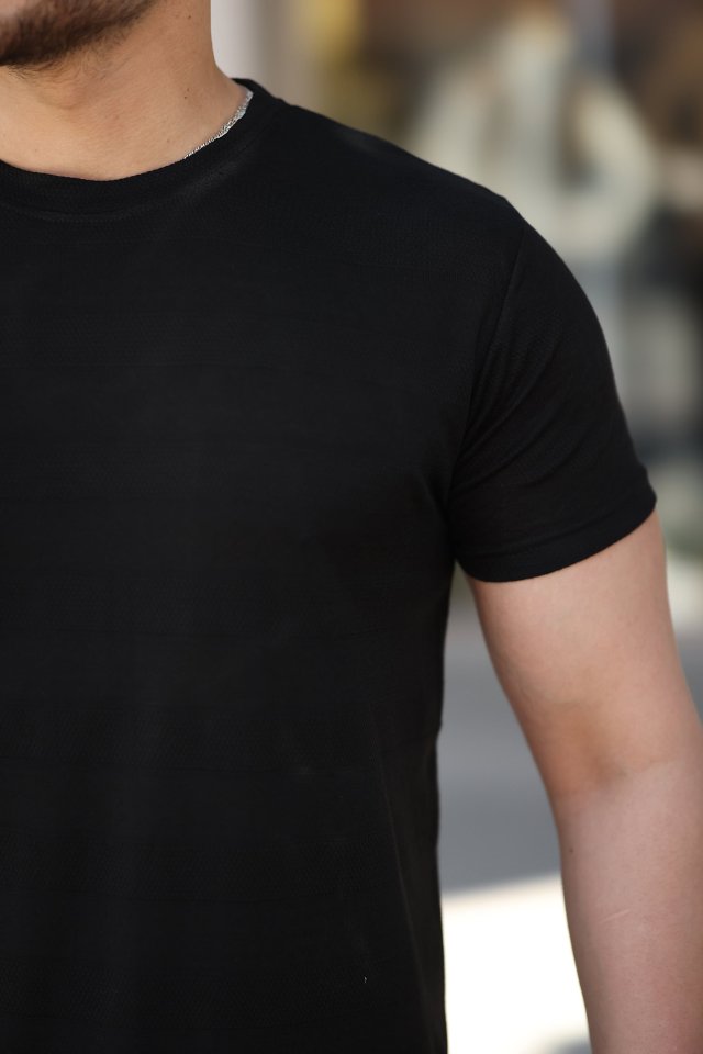 Erkek Mini Jakarlı Kısa Kollu T-shirt