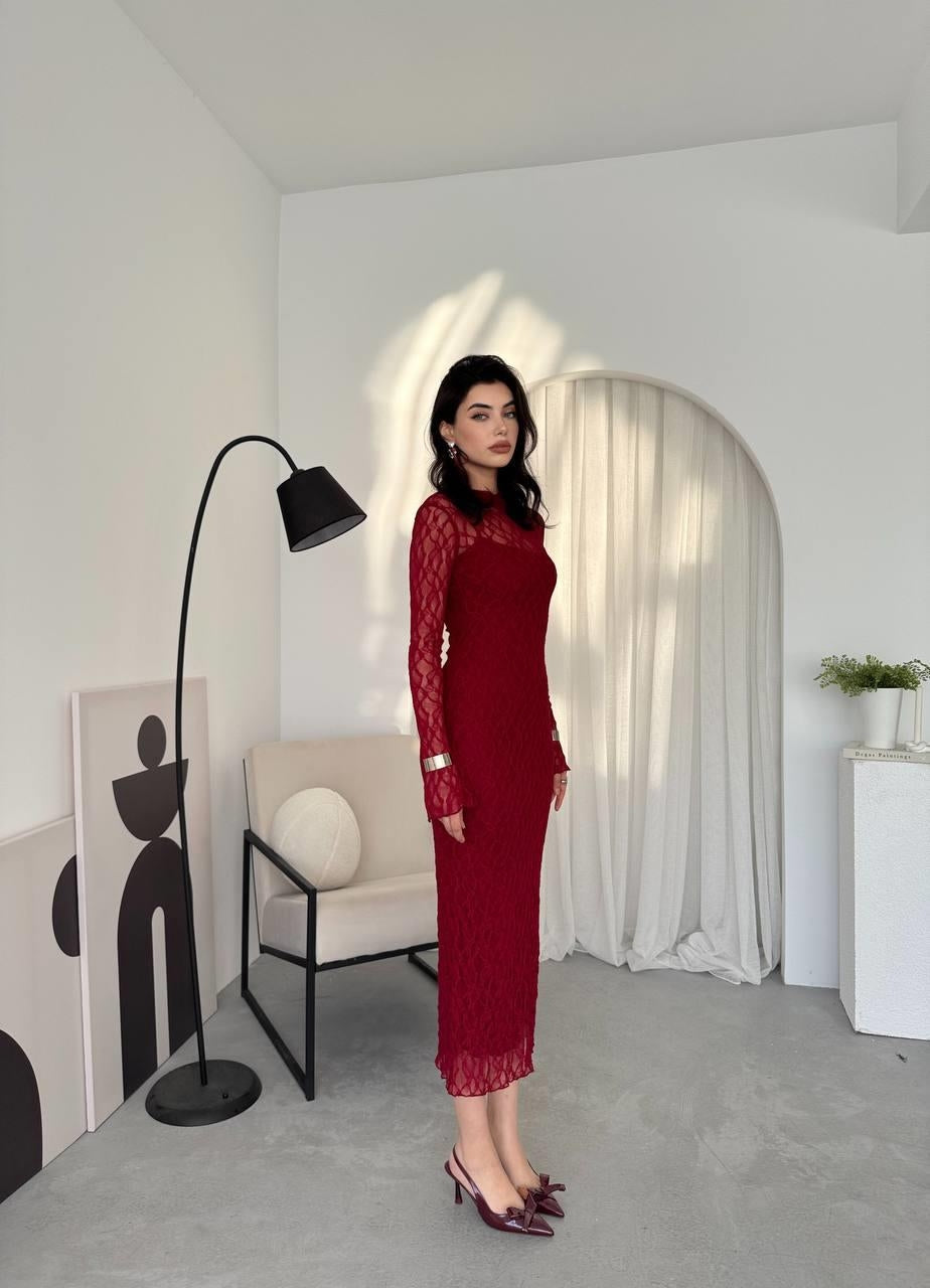 Vedo Çiçek Detaylı Elbise