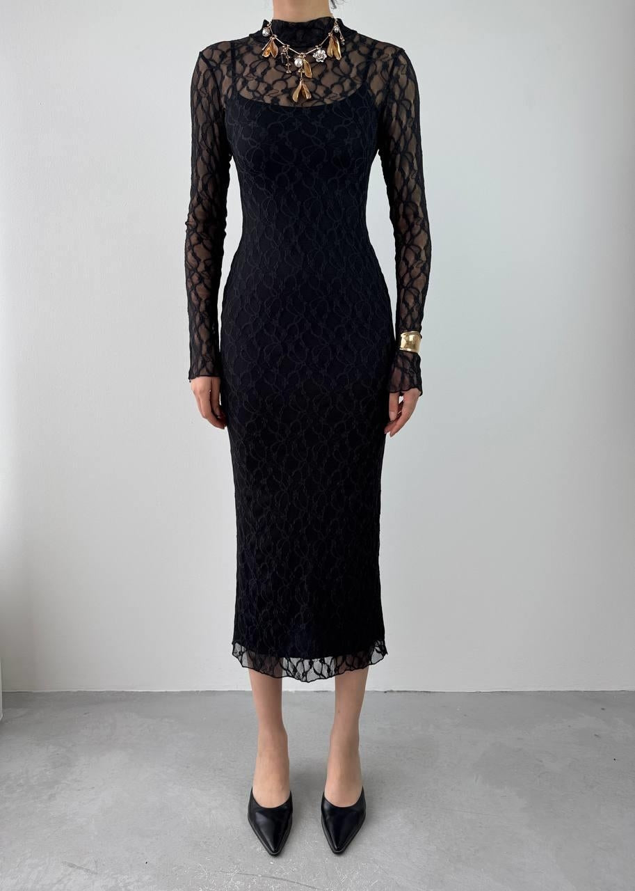 Vedo Çiçek Detaylı Elbise