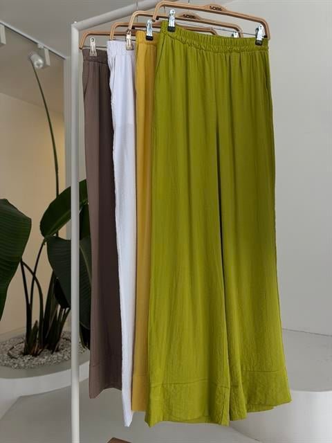 Kruvaze Model Klasik Pantolonlu Çupra Keten Takım 10191