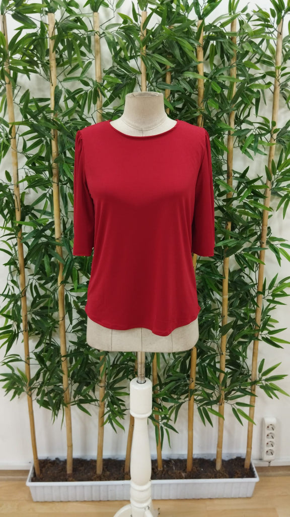 Kadın Kısa Kollu Yuvarlak Yaka Sandy Bluz