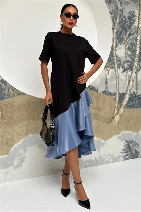 Volanlı Süprem Elbise 2864